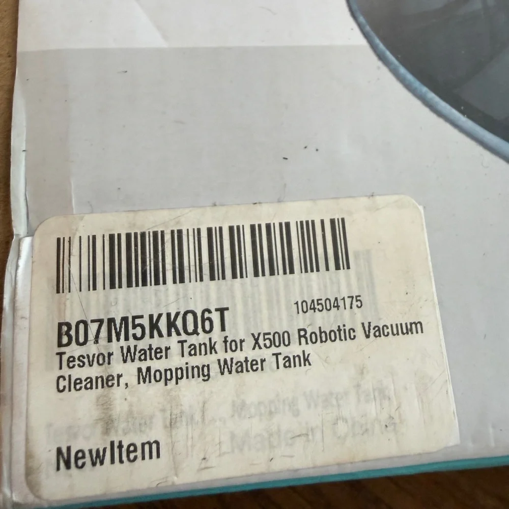 Tesvor X500 Replacement Mopping Water Tank - White/Turquoise - Picture 3 of 9